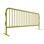 48mm O.D Metal Heavy Duty Crowd Control Barriers Removable Fixed