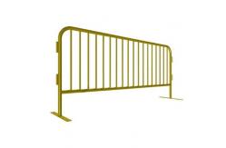 China 48mm O.D Metal Heavy Duty Crowd Control Barriers Removable Fixed supplier
