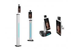 China Multi Language Face Recognition Thermometer Forehead Infrared Temperature supplier