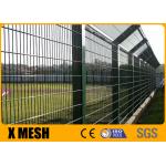 Hot Dip Galvanized Anti Climb Mesh Fence Long Lasting Double Wire Panel 50×200mm for sale
