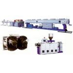 PVC Plastic Pipe Extrusion Line , PVC Twin Pipe Machine Plastic / Extruder for sale