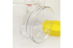 China Non - Toxic Food Grade Clear Plastic Cylinder / 10oz Peanut Butter Bottles supplier