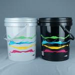 29cm Diameter 19L Plastic Oil Bucket Engine Oil Bucket Custom Color for sale