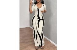China Sexy Fitted Floral Maxi Dress with Breathable Fabric for Summer supplier