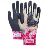 Digital Print TPR Impact Protection Garden Gloves Latex Coated Palm For All Garden Tasks for sale