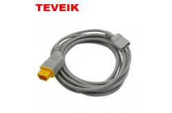 China 12ft TPU Utah Adapter 15 Pin Nihon Kohden IBP Cable supplier