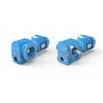 S Series Helical Gear Reducer Worm Gearbox With Double Solid Shaft for sale