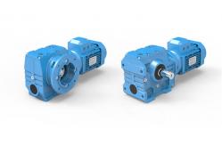China S Series Helical Gear Reducer Worm Gearbox With Double Solid Shaft supplier