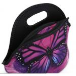 Butterfly Design Waterproof Neoprene Cooler Bag SBR Insulated Lady Tote Customized