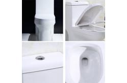 China Seamless Porcelain One Piece Elongated Water Closet With Easy To Clean supplier