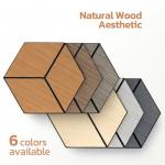 Direct Stick PET Hexagon Wall Panel For Indoor Wall Soundproofing for sale