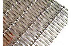 China Architectural Aluminum Flat Wire Mesh For Exterior Building Metal Facade supplier