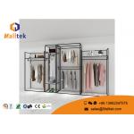 Floor Standing Garment Display Racks Durable Steel Garment Hanging Rack for sale
