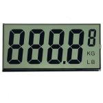 Alphanumeric 7 Segment LCD Display , TN LCD Panel For Weight Counter Front Screen for sale