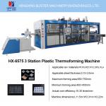 High Efficiency Pressure Thermoforming Machine with 120mm Forming Height and Circulating Water Cooling for Large Scale Production for sale