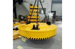 China Rotating Excavator Electromagnetic Chuck Overhead Crane Magnets 15 Ton 1500mm supplier