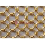 ø2.0*20mm Carbon Steel Ring Mesh Fabric As Divider For Interior Decoration for sale