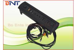 China Conference Desk Mounted Power Sockets With USB / RJ45 / VGA Connection Cables supplier