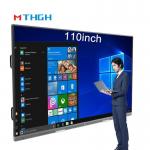 110 Inch Interactive Touch WhiteBoard 350cd/M2 Brightness Sliding All-In-One Machine