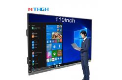 China 110 Inch Interactive Touch WhiteBoard 350cd/M2 Brightness Sliding All-In-One Machine supplier