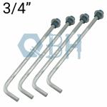 F1554 90 Degree Anchor Bolt HD Steel Columns Carbon Steel Bolt