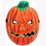 Halloween Pumpkin Light Up Face Mask With Adjustable Rubber Bands for sale