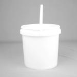 Customized Plastic Paint Bucket 5L/Litre PP Pail White Round Plastic Barrel for sale