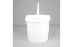 China Customized Plastic Paint Bucket 5L/Litre PP Pail White Round Plastic Barrel supplier
