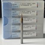 MPF4 Solid Carbide 4 Flutes Flat End Mill 1mm for Cutting Carbon Steel Φ1x3x4Dx50mm for sale