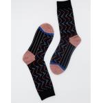Elastane Biue And Red Mens Nylon Dress Socks With Fiber Cashmere Surface for sale