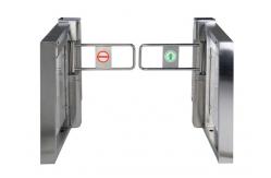 China Fully Motorized Swing Barrier Gate Acrylic SUS304 Bi Directional 90 Degree supplier