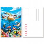 11x16cm Paris Eiffel Tower Day - Night 3D Lenticular Postcard With CMYK Printing