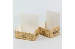 China Paper Cardboard Customized Hamburger Food Delivery Box with Biodegradable Kraft Paper Packaging Box supplier