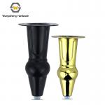 Wanjusheng Hardware Furniture Accessories Iron Table Legs 15 cm Gourd-shaped Metal Sofa Cabinet Legs for sale