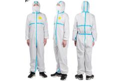 China 63 GSM PP+PE Disposable Protective Clothes supplier
