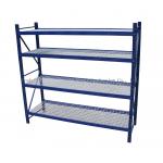 1880mm Length 600mm Width Warehouse Storage Shelves Blue Color for sale