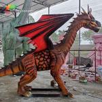 Amusement Park Outdoor Decoration  Animatronic Dragons Sunproof