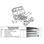 Durable Long Life Gear Shift Control Cable Mechanical Control Cable Truck And Bus Spare Parts for sale
