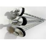 Standrad Size Galvanized Roofing Nail With Washer , Umbrella Head Nails for sale