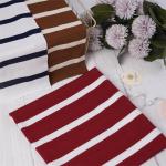 Soft Wear-Resistant Sweat-Absorbent Striped Knit Fabric For Polo Shirt for sale