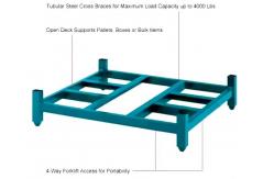 China Heavy Duty Warehouse Stacking Racks , Industrial Steel Racking System Tire Pallet Rack supplier