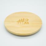 unicolor Coffee Bamboo Cup Cover Replacement Lid 12mm Thickness customized for sale