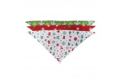 China Blank Sublimation Pet Scarf DIY Custom Printed Polyester Sublimation Dog Bandana supplier