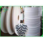 14mm 15mm 60gsm White Kraft Paper For Paper Straws Narrower Roll for sale