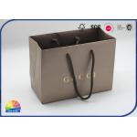 Personalised Hot Stamping Logo Large Paper Shopping Bags With Handles for sale