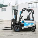 Sit Down Electric Forklift 1.5 Ton 6000mm Lift Height  Logistics Distribution 4 wheel electric forklift for sale