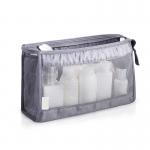 See Through Blank Waterproof Portable Mesh Cosmetic Bag for sale