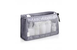 China See Through Blank Waterproof Portable Mesh Cosmetic Bag supplier