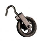 Heavy Duty Cast Iron hook Pulley Black Block Pulley With Cargo Hook for sale