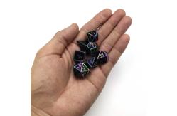 China Dice Set Gold For Dungeons And Dragons Polyhedral Dazzling Practical Plating Sharp supplier